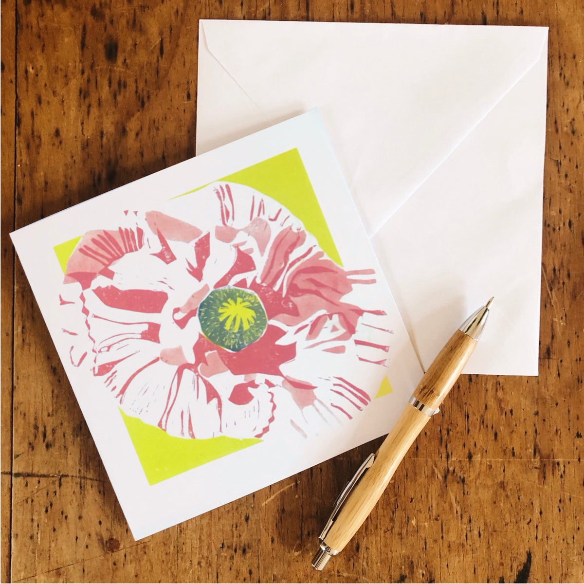 Bold Contemporary Floral Art Cards, Set of 4