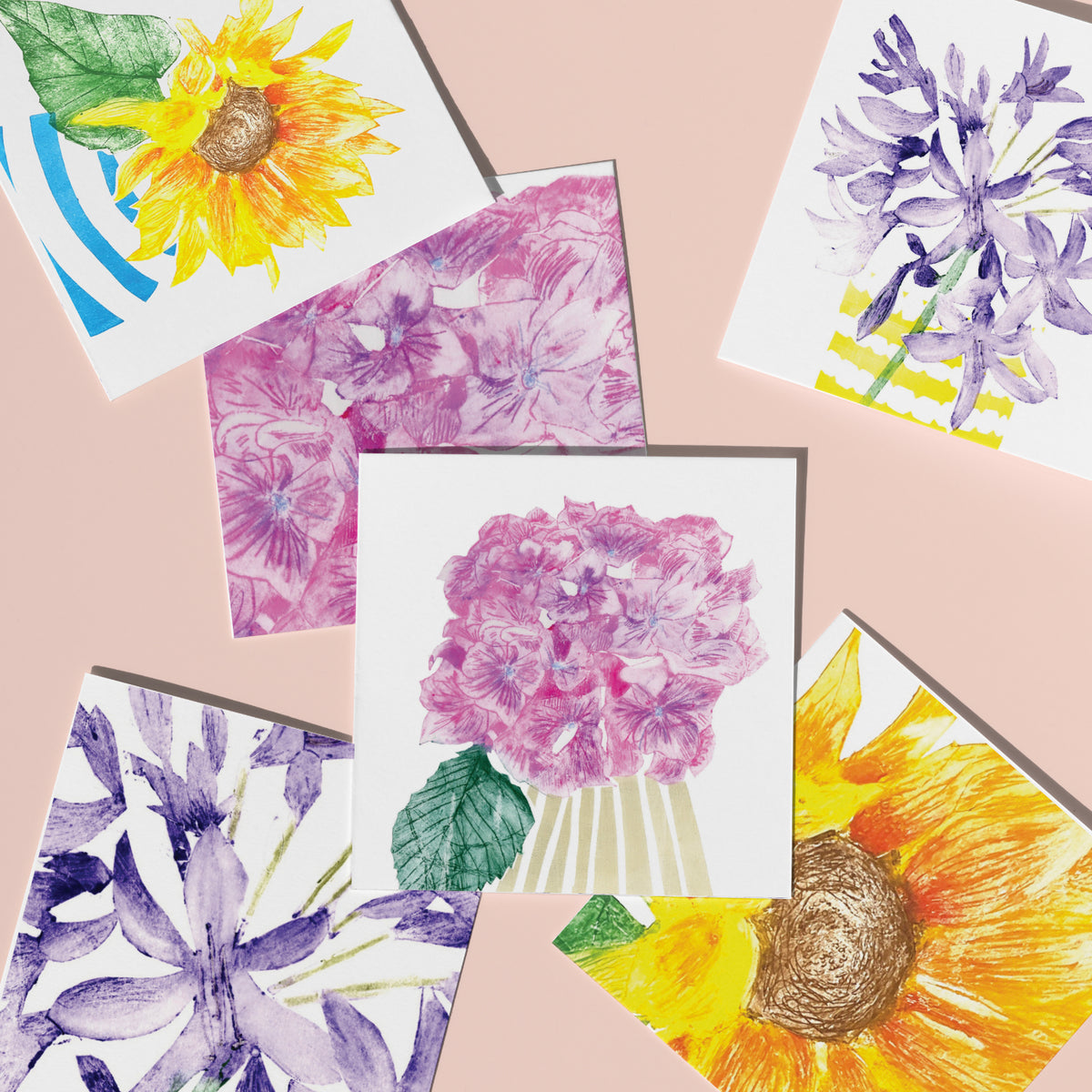 From the Garden Floral Greeting Cards set of 6