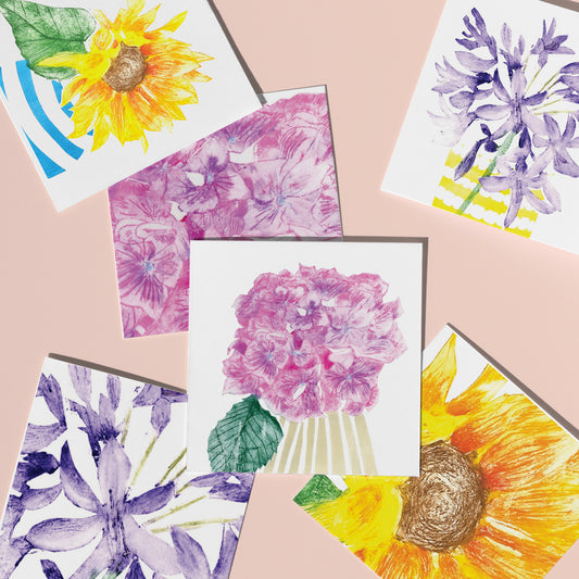 From the Garden Floral Greeting Cards set of 6